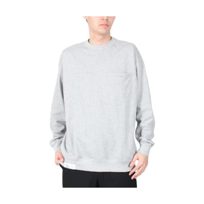 New Balance Crewneck Solid Color Long Sleeve Sweatshirt Light Grey AMT25074-HGR