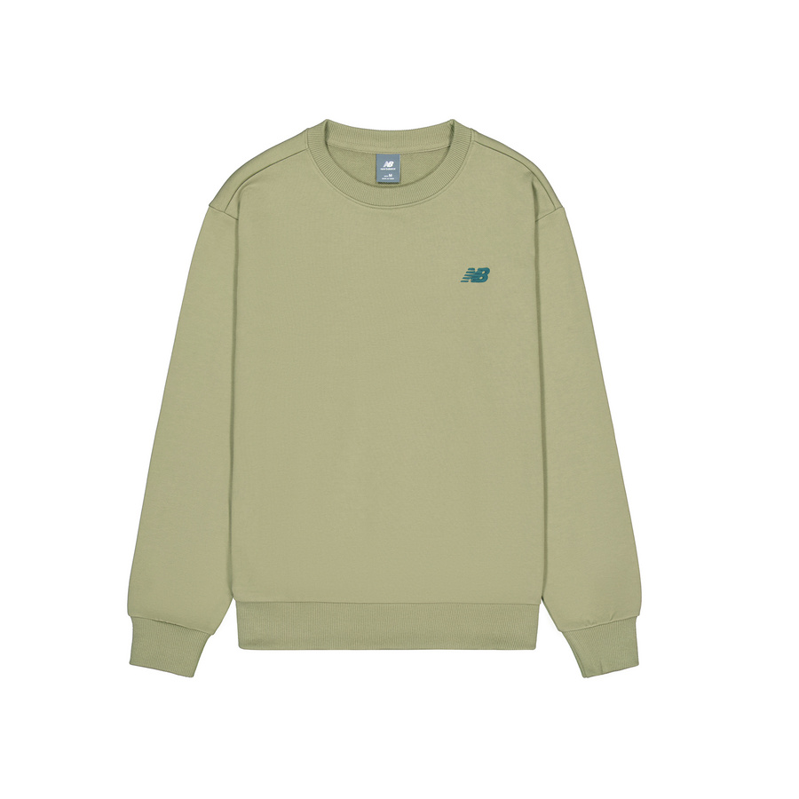 New Balance Crewneck Sweatshirt Deep Mahogany Brown Comfortable Fit AMT43315-DWE