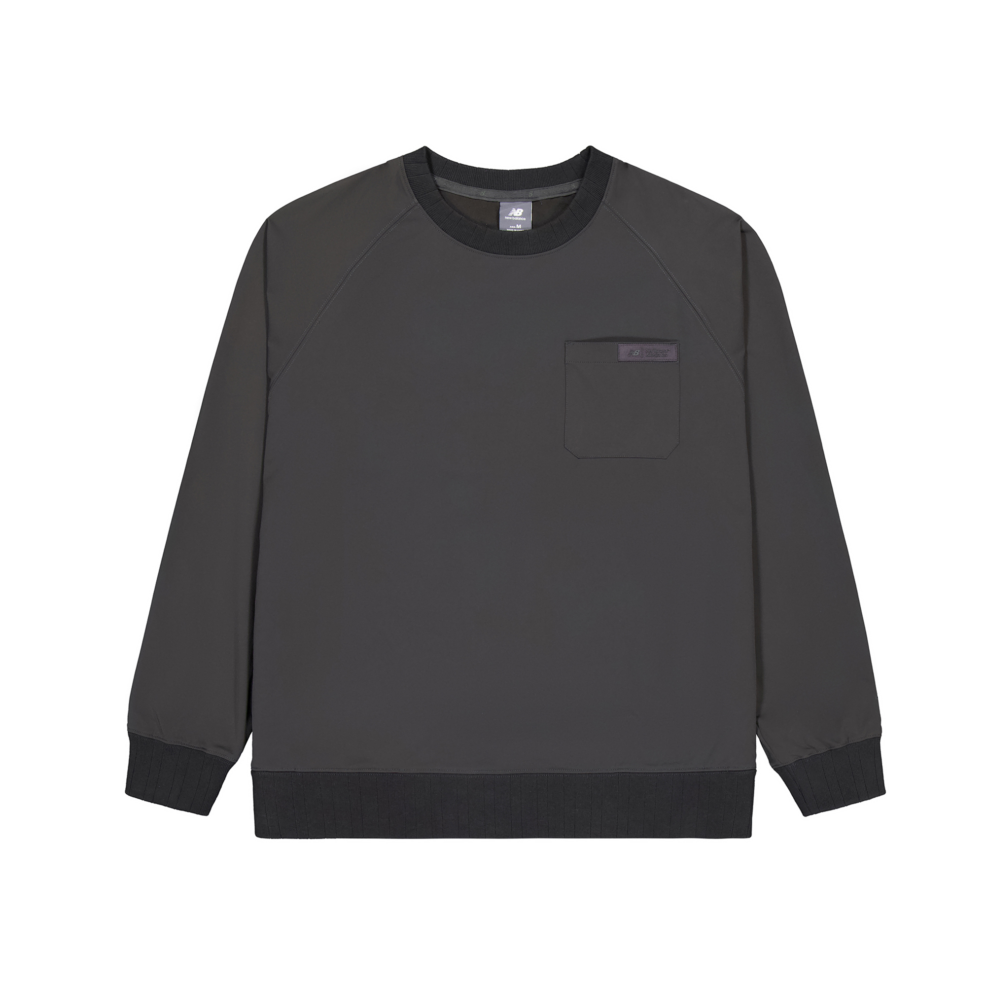 Order New Balance 深灰拼接圆领套头卫衣 休闲款 NCE35071-DKG