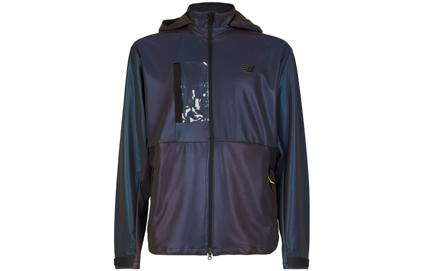 New Balance Double-Layer Hoodie Jacket with Front Logo Print MJI13299-PU