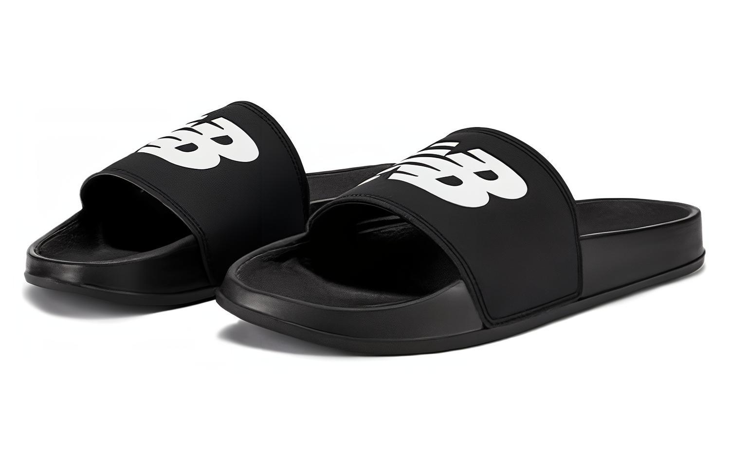 Lookbook New Balance DynaSoft 200v2 Slide 'Black White' SUF200K2