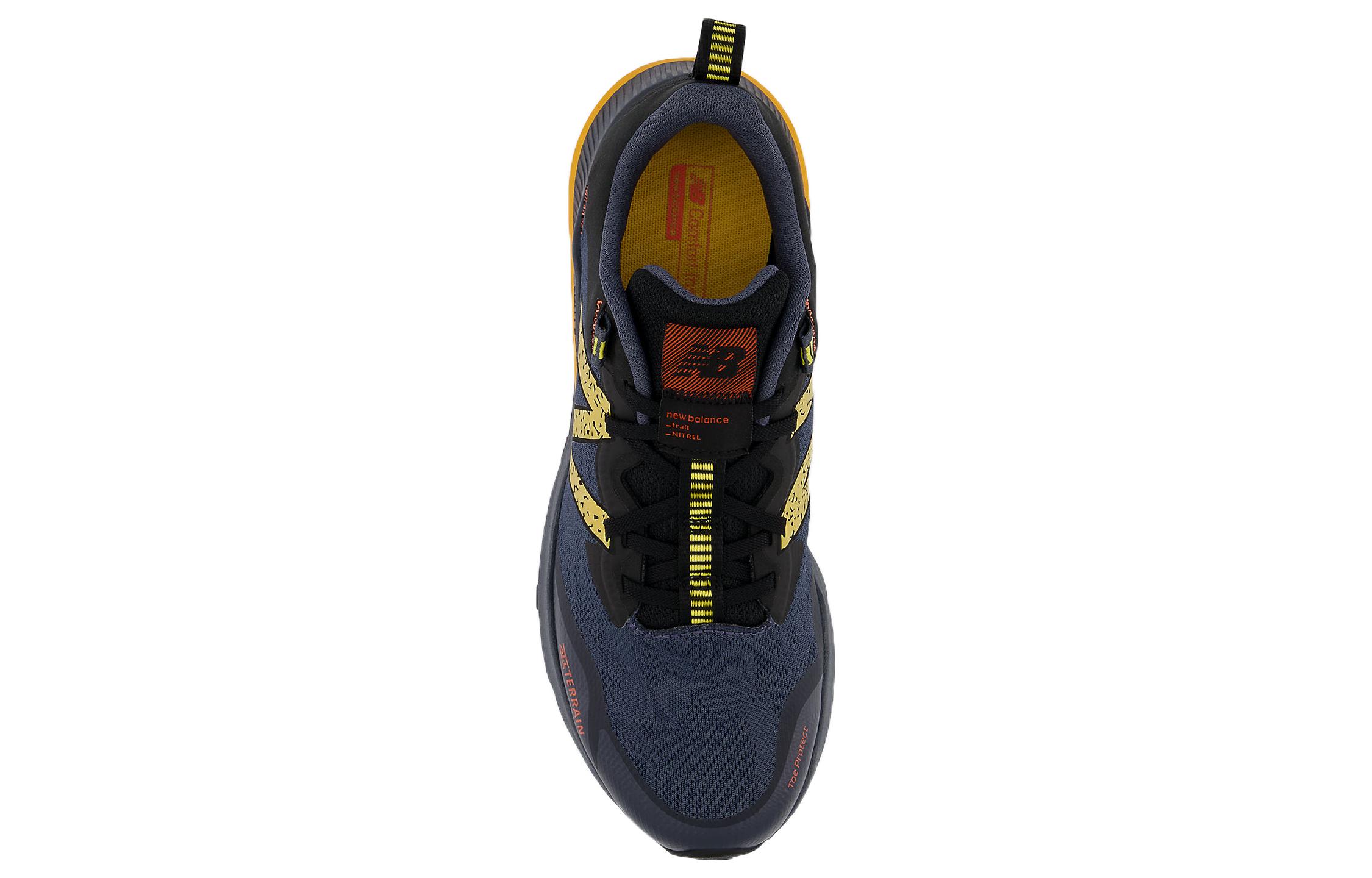Shop New Balance NB NITREL v4 耐磨防滑減震 低幫 跑步鞋 男款 藍黃