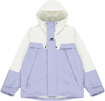 New Balance Embroidered Logo Colorblock Hoodie Jacket Unisex Purple 5AC14103-DV New Balance Embroidered Logo Colorblock Hoodie Jacket Unisex Purple 5AC14103-DV
