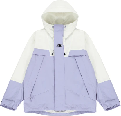 New Balance 刺绣标志拼色连帽外套 男女款 紫色 5AC14103-DV Buy New Balance 刺绣标志拼色连帽外套 男女款 紫色 5AC14103-DV