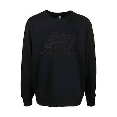 New Balance Embroidered Logo Crewneck Sweatshirt Black AMT23501-BK