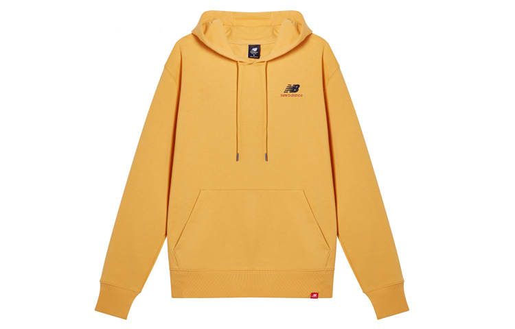 New Balance Embroidered Logo Hoodie Unisex Yellow AMT11550-ASE