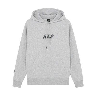 New Balance Embroidered Logo Pullover Hoodie Grey () MT13580-AG