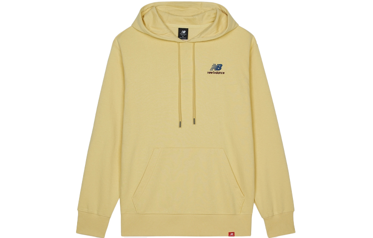 New Balance Embroidered Logo Pullover Hoodie Unisex Light Yellow AMT11550-PSW