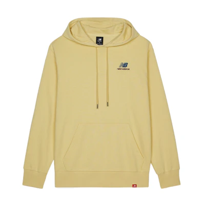 New Balance Embroidered Logo Pullover Hoodie Unisex Light Yellow AMT11550-PSW