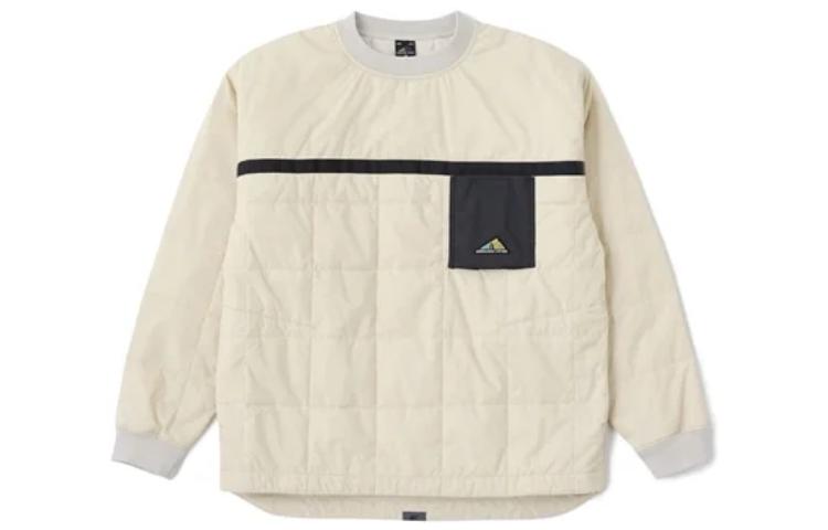New Balance Embroidered Logo Waterproof Crewneck Sweatshirt White () JMTL2052-BE