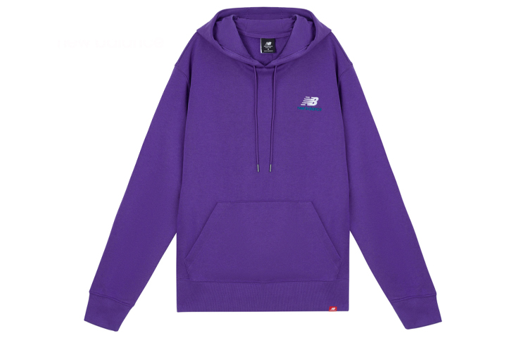 New Balance Embroidered Pullover Hoodie Unisex Purple AMT11550-PRP
