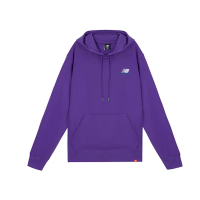 New Balance Embroidered Pullover Hoodie Unisex Purple AMT11550-PRP