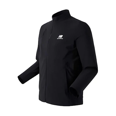 New Balance Essential Tricoat Black Full-Zip Jacket with Logo NBMDC21063-19