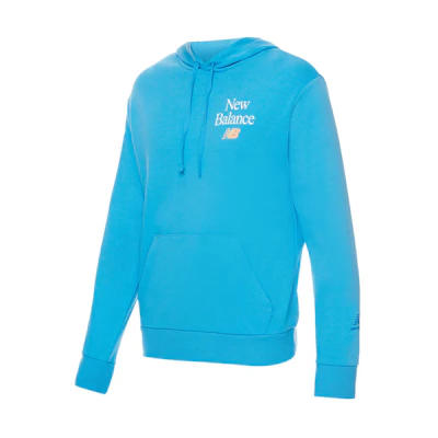 New Balance Essentials Celebrate Blue Logo Print Hoodie MT21513-VSK