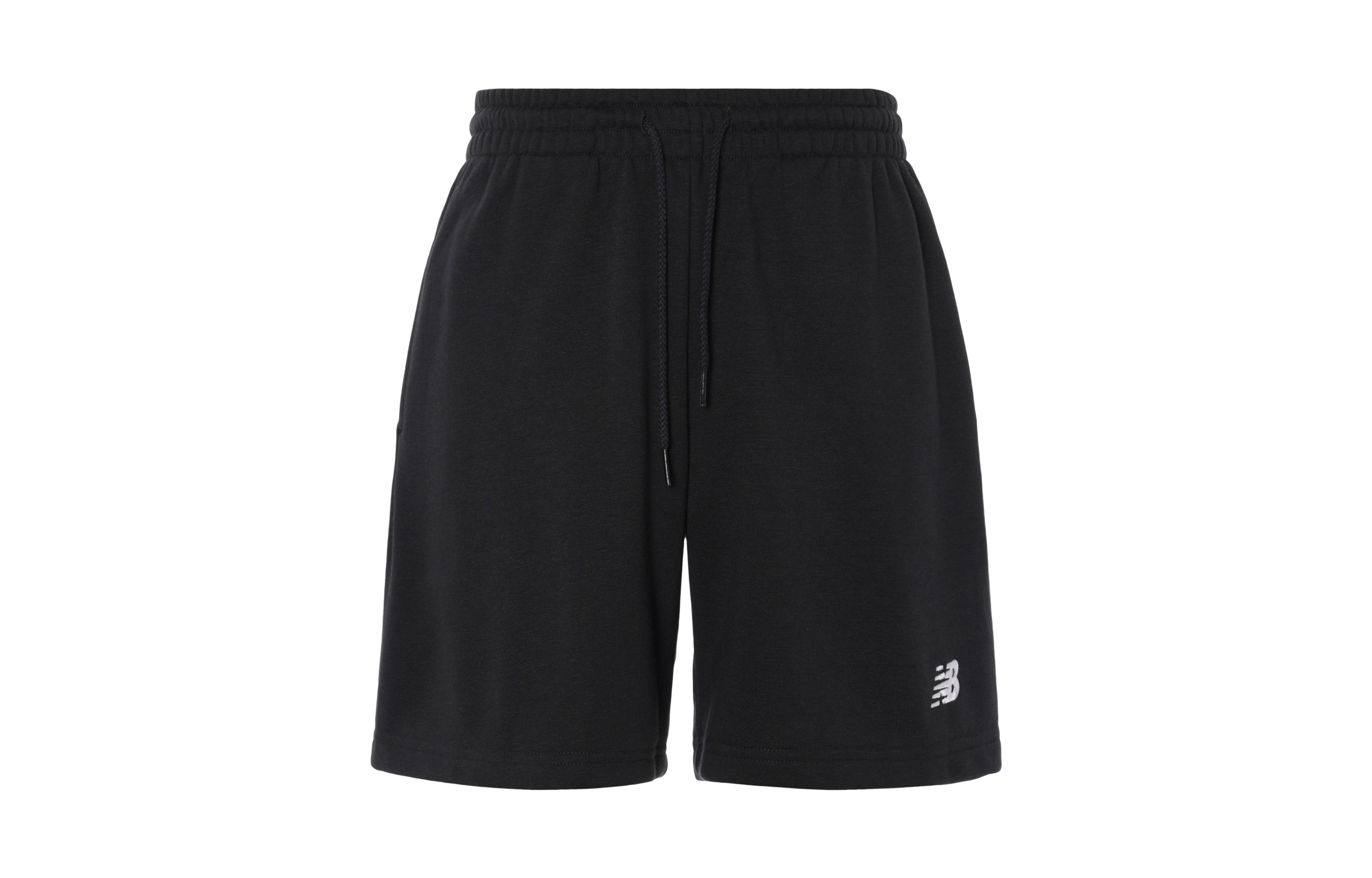 New Balance Essentials French Terry  Shorts Black - Logo Print Casual Wear. MS41520-BK
