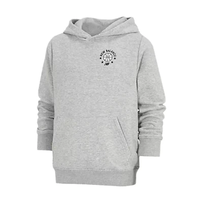 New Balance Essentials Hoops Varsity Logo Hoodie Unisex - Athletic Grey YT33580-AG