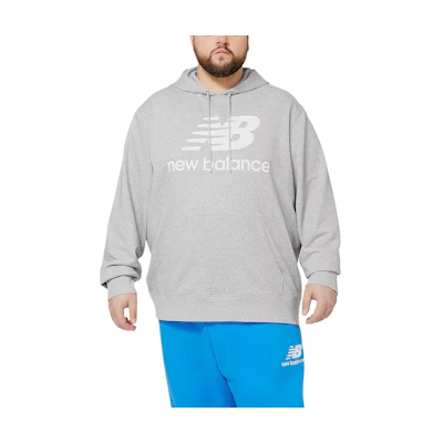 New Balance Essentials Logo Hoodie Gray - Casual, Simple, Relaxed Fit MTX03558-AG