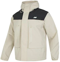 New Balance Fleece Padded Hooded Jacket Outdoor Casual Gray White AMJ41327-TWF New Balance Fleece Padded Hooded Jacket Outdoor Casual Gray White AMJ41327-TWF