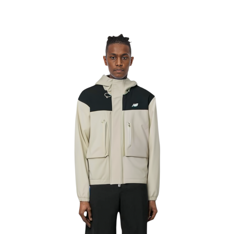 Details for 뉴발란스 플리스 패딩 후드 자켓 아웃도어 캐주얼 그레이 화이트 AMJ41327-TWF