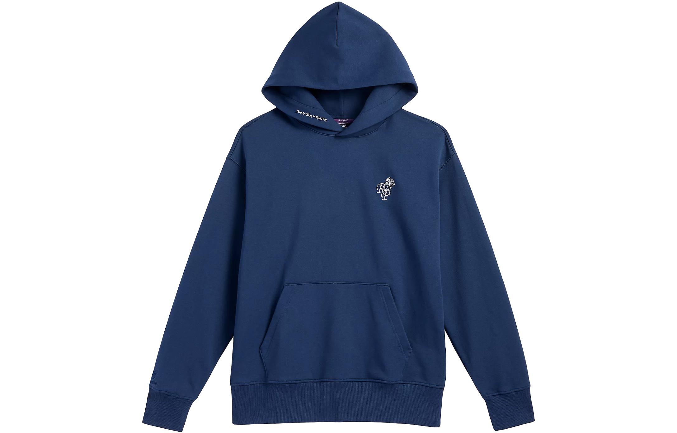 New Balance Floral Print Hoodie Deep Blue MT31565-NNY