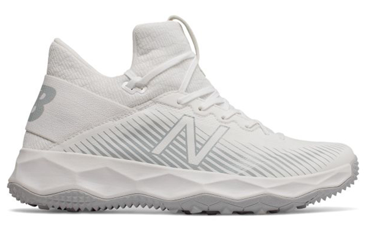 Order New Balance FreezeLX 2.0 Turf Lacrosse 透氣耐磨防滑 中筒訓練鞋 白灰