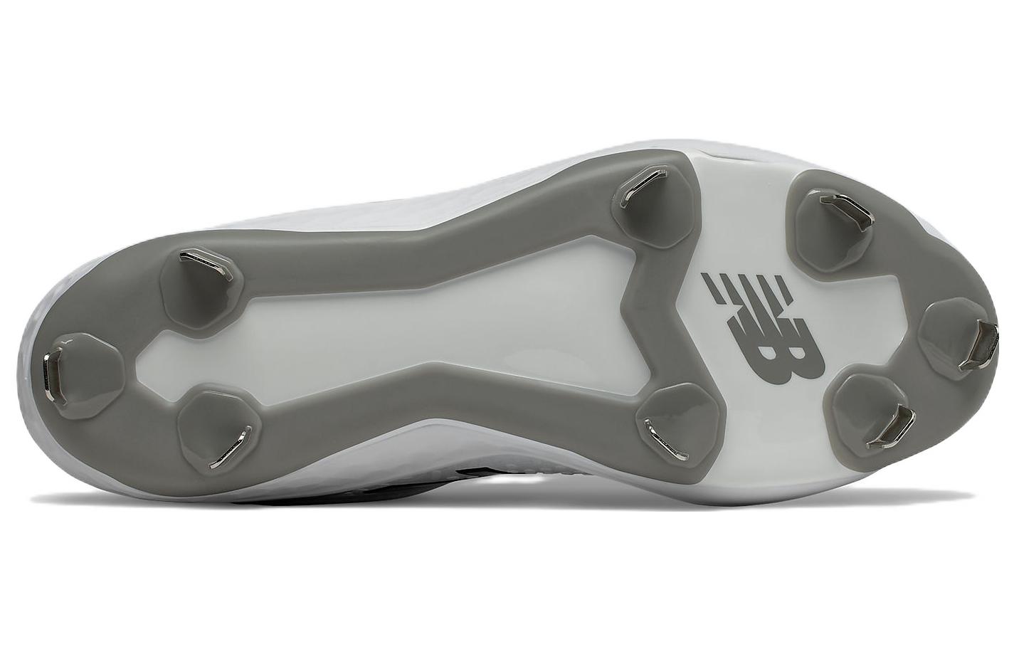 Shop New Balance Fresh Foam 3000 v5 Metal 舒適耐磨低筒訓練鞋 白灰