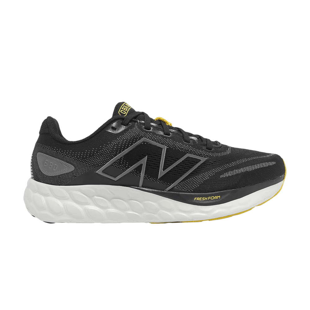 New Balance Fresh Foam 680 V8 Wide 'Black Castlerock Ginger Lemon' M680CB8-2E