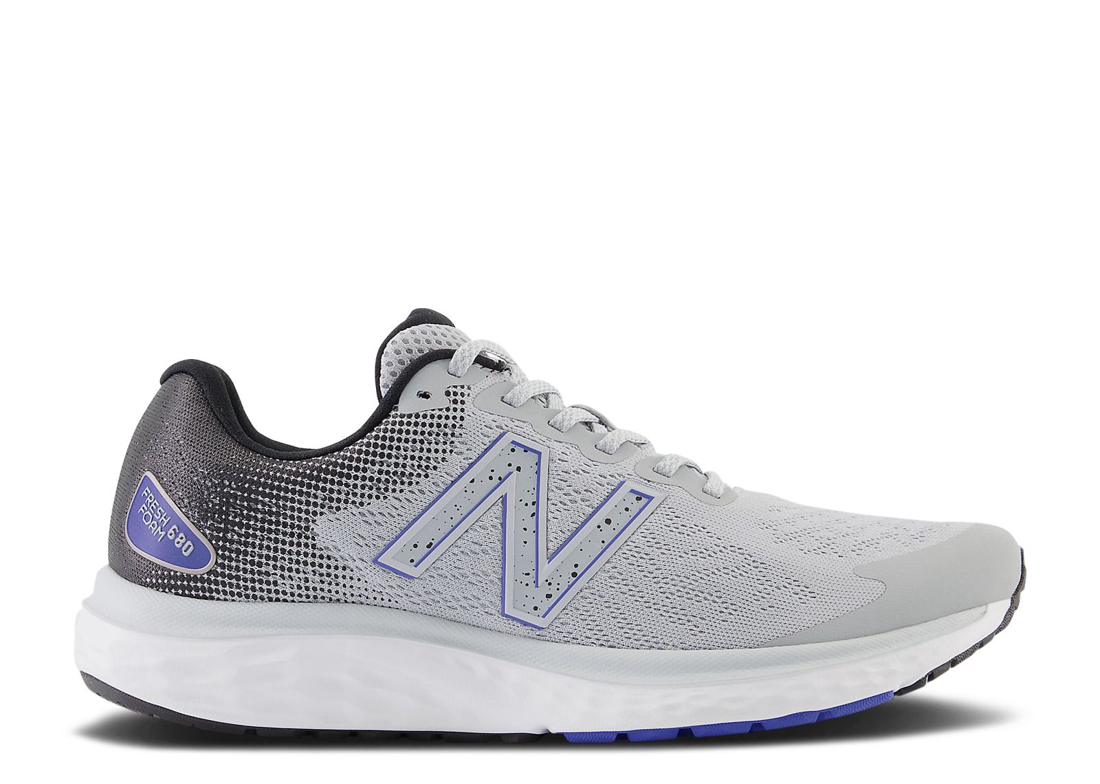 New Balance Fresh Foam 680v7 2E Wide 'Aluminum Grey Marine Blue' M680WN7-2E