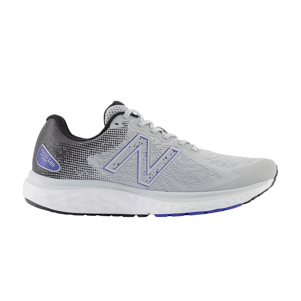 New Balance Fresh Foam 680v7 2E Wide 'Aluminum Grey Marine Blue' M680WN7-2E