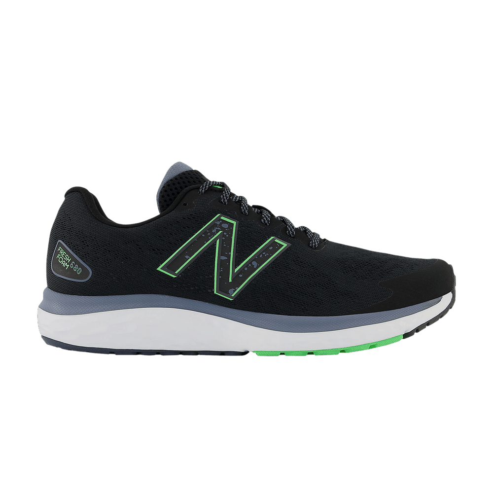 New Balance Fresh Foam 680v7 2E Wide 'Black Vibrant Spring' M680NK7-2E