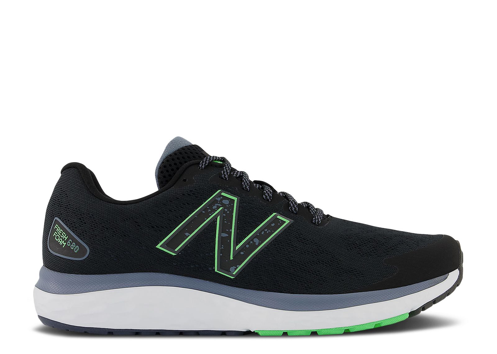 New Balance Fresh Foam 680v7 4E Wide 'Black Vibrant Spring' M680NK7-4E