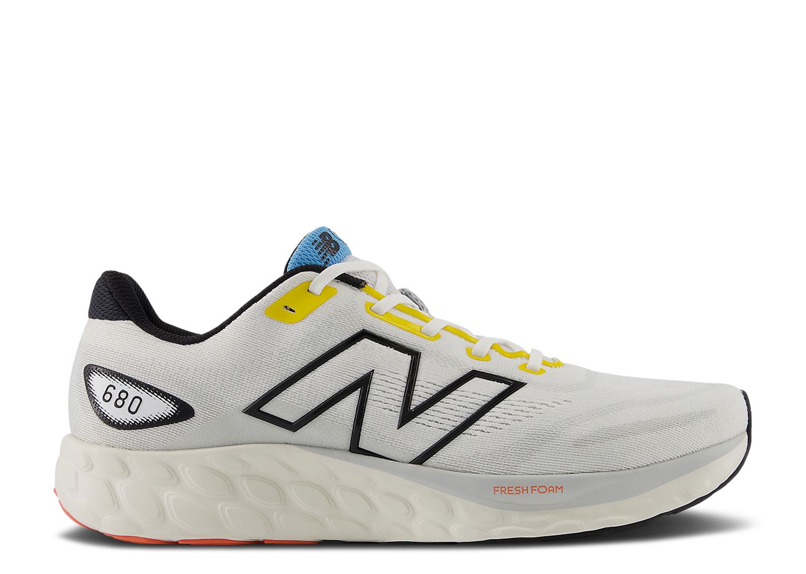 New Balance Fresh Foam 680v8 2E Wide 'White Ginger Lemon' M680LW8-2E