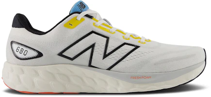 New Balance Fresh Foam 680v8 2E Wide 'White Ginger Lemon' M680LW8-2E New Balance Fresh Foam 680v8 2E Wide 'White Ginger Lemon' M680LW8-2E