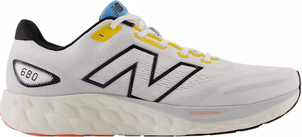 New Balance Fresh Foam 680v8 2E Wide 'White Ginger Lemon' M680LW8-2E New Balance Fresh Foam 680v8 2E Wide 'White Ginger Lemon' M680LW8-2E