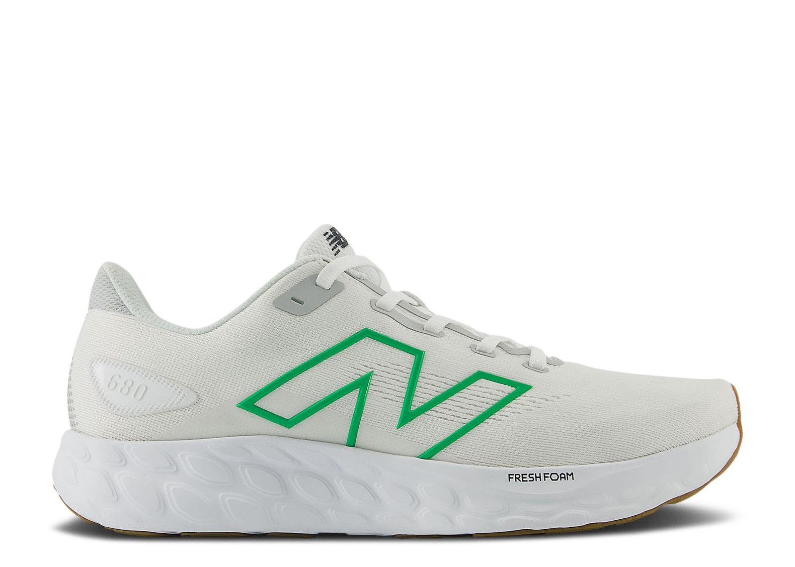 New Balance Fresh Foam 680v8 2E Wide 'White Kelly Green' M680CW8-2E