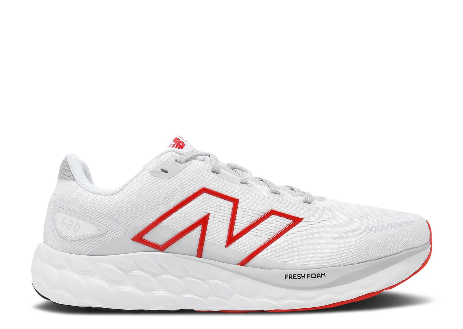 New Balance Fresh Foam 680v8 2E Wide 'White Red' M680LC8-2E