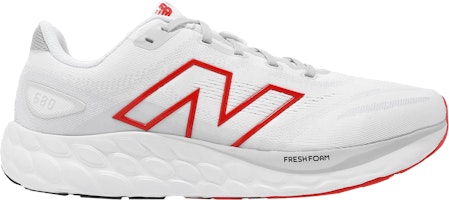 New Balance Fresh Foam 680v8 2E Wide 'White Red' M680LC8-2E New Balance Fresh Foam 680v8 2E Wide 'White Red' M680LC8-2E
