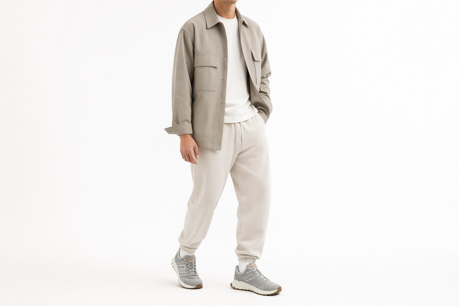 Order New Balance NB Fresh Foam 輕便舒適減震防滑 低筒運動鞋 男款 灰色
