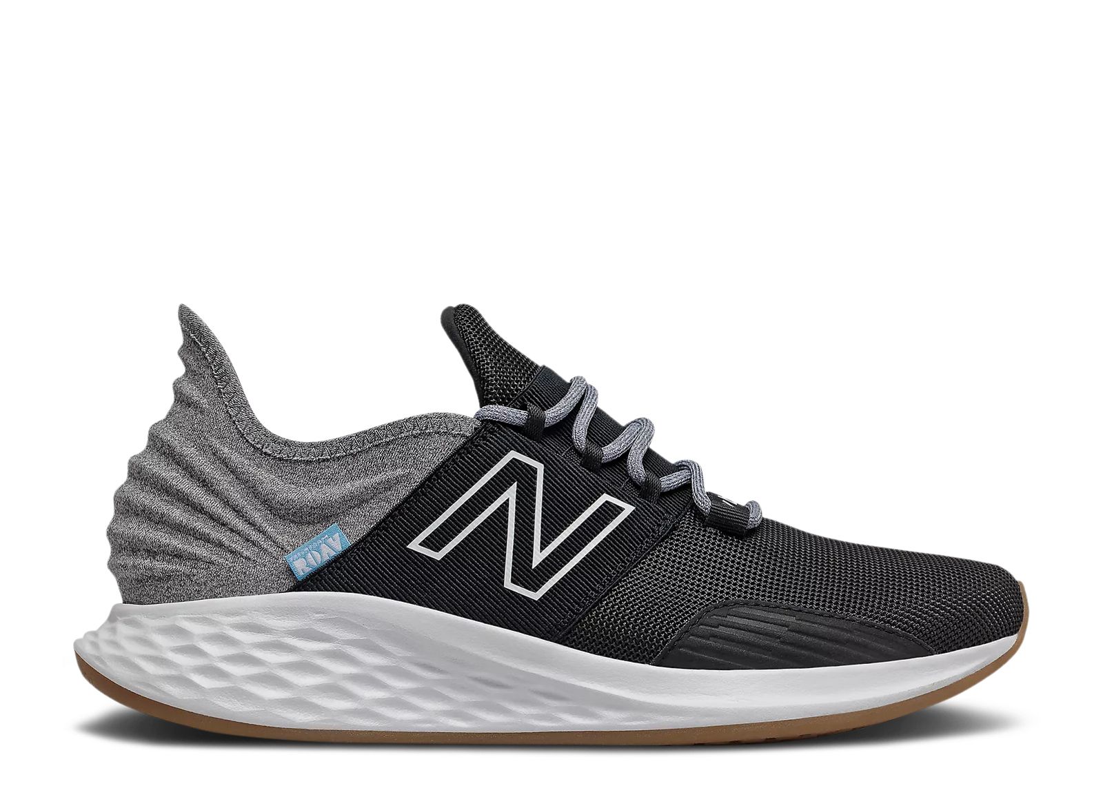 New Balance Fresh Foam Roav 2E Wide 'Tee Shirt - Black Light Aluminum' MROAVTK-2E