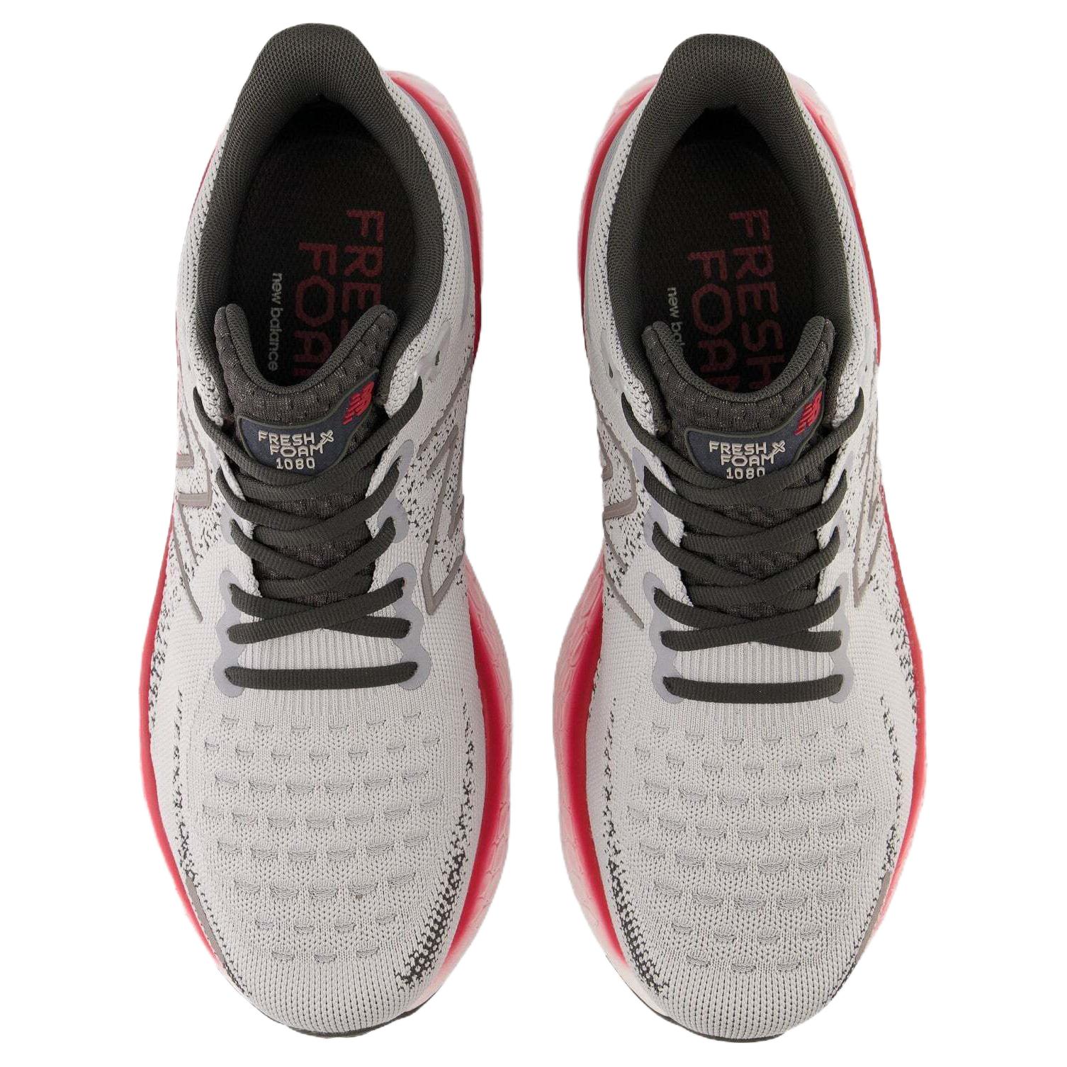 Shop New Balance Fresh Foam X 1080 Sepatu 'Abu-Abu Hitam Merah' M1080W12