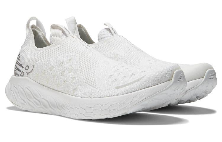 Lookbook New Balance 新鮮泡沫X 1080 無鞋帶 舒適透氣跑步鞋 白色
