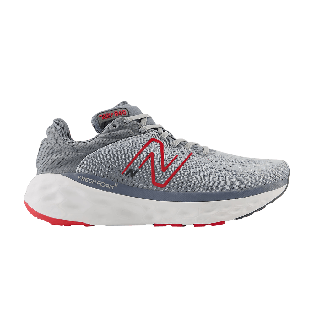 New Balance Fresh Foam X 840v1 2E Wide 'Aluminum Grey Red' M840FLS-2E