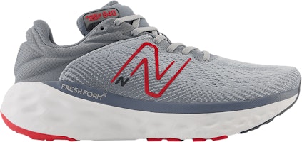 New Balance Fresh Foam X 840v1 2E Wide 'Aluminum Grey Red' M840FLS-2E New Balance Fresh Foam X 840v1 2E Wide 'Aluminum Grey Red' M840FLS-2E