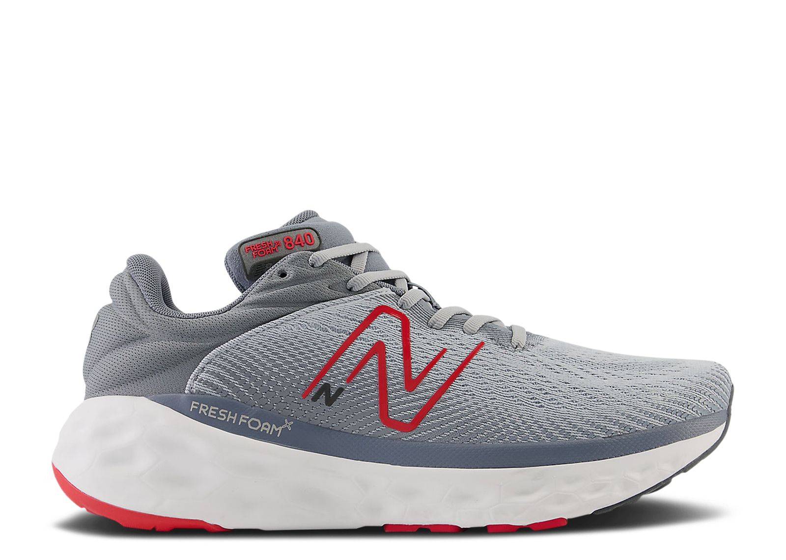New Balance Fresh Foam X 840v1 4E Wide 'Aluminum Grey Red' M840FLS-4E