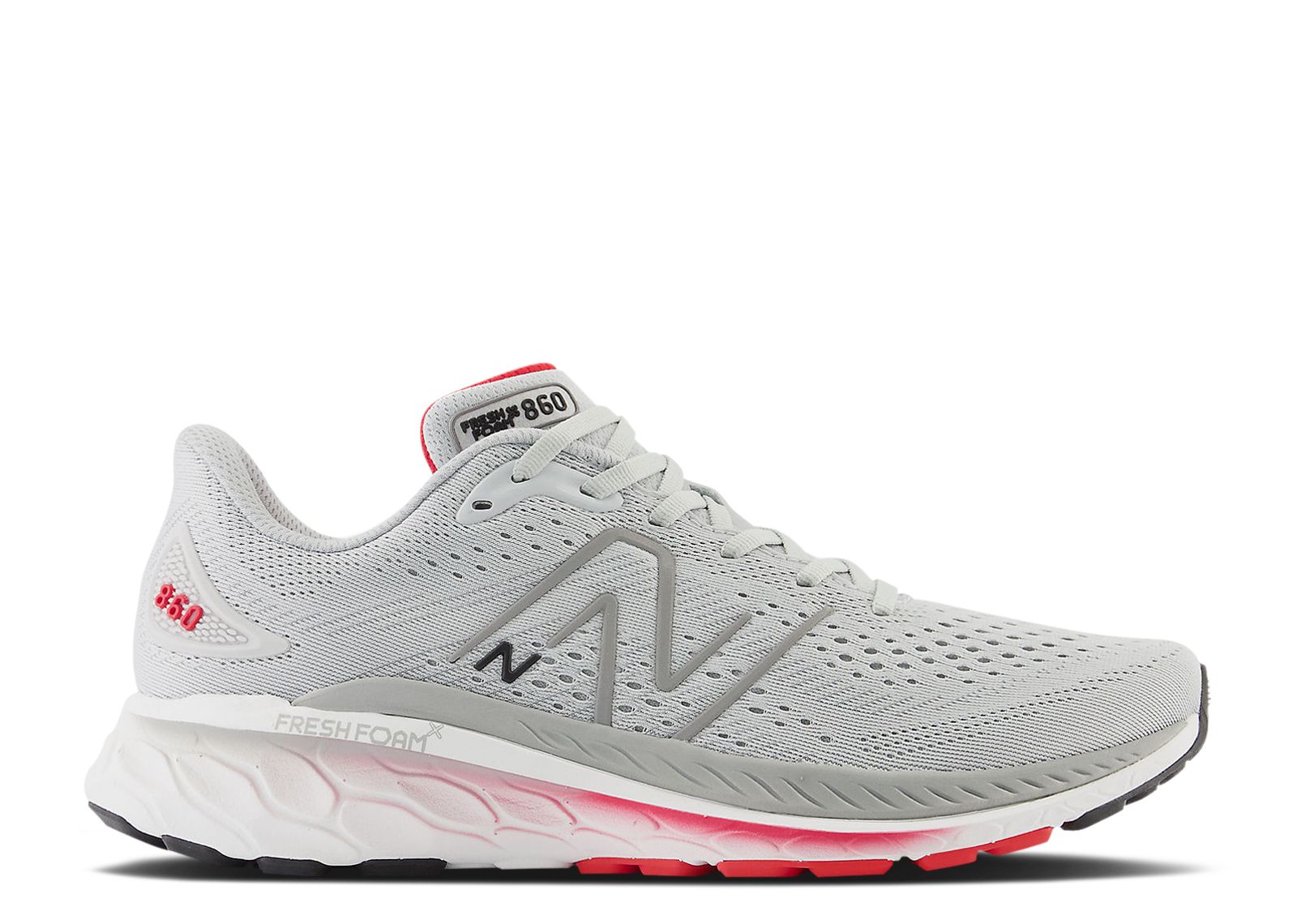 New Balance Fresh Foam X 860v13 2E Wide 'Light Aluminum True Red' M860S13-2E
