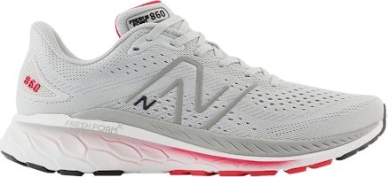 New Balance Fresh Foam X 860v13 2E Wide 'Light Aluminum True Red' M860S13-2E New Balance Fresh Foam X 860v13 2E Wide 'Light Aluminum True Red' M860S13-2E