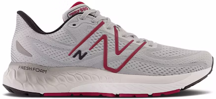 New Balance Fresh Foam X 880v13 2E Wide 'Aluminum Grey Crimson' M880G13-2E New Balance Fresh Foam X 880v13 2E Wide 'Aluminum Grey Crimson' M880G13-2E