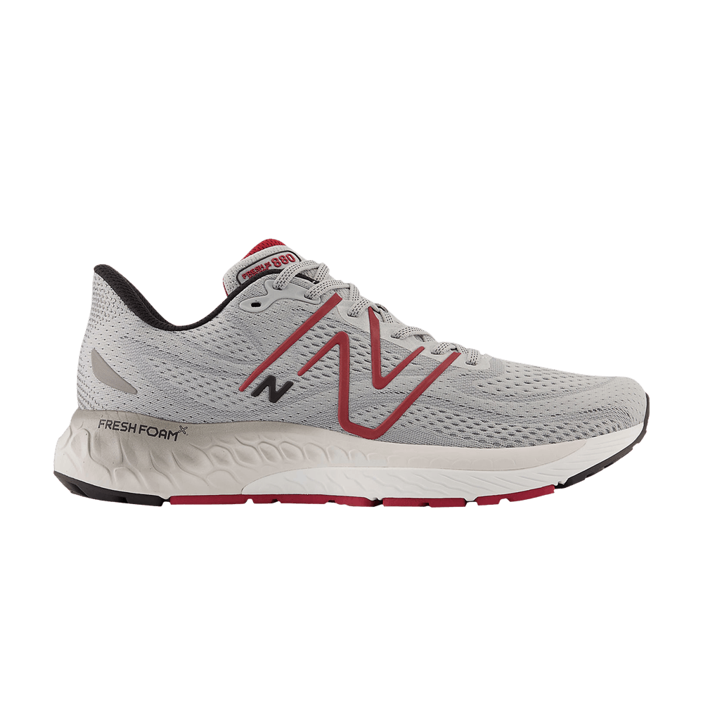 New Balance Fresh Foam X 880v13 2E Wide 'Aluminum Grey Crimson' M880G13-2E