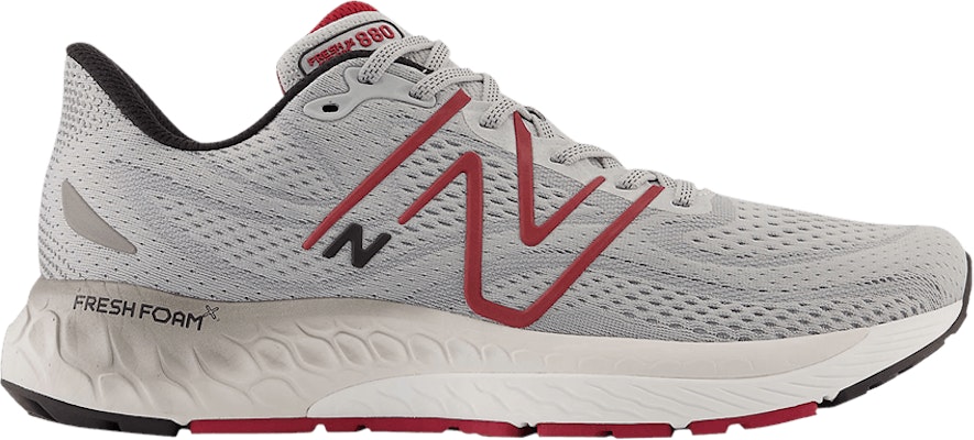 New Balance Fresh Foam X 880v13 2E Wide 'Aluminum Grey Crimson' M880G13-2E Buy New Balance Fresh Foam X 880v13 2E Wide 'Aluminum Grey Crimson' M880G13-2E