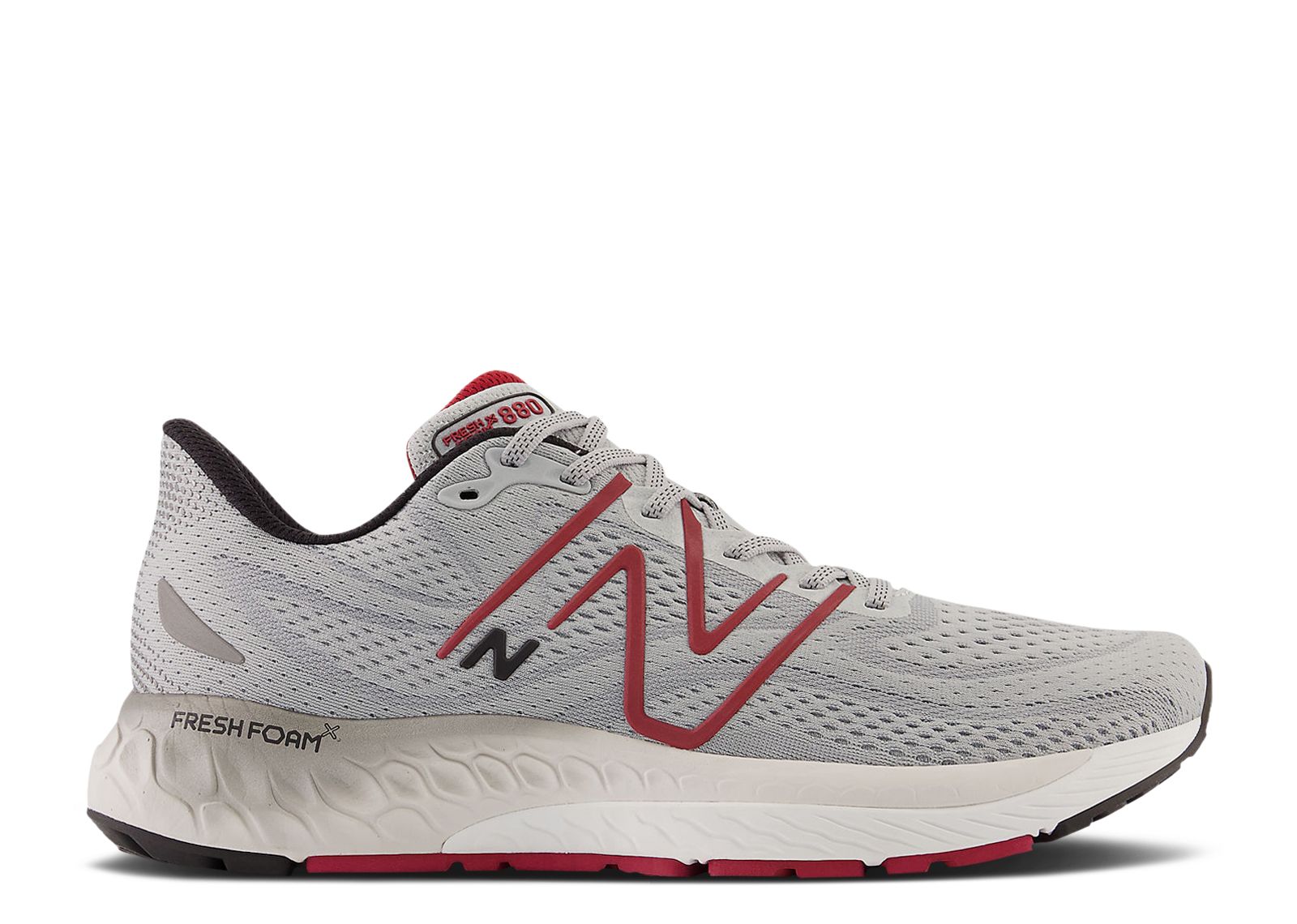 New Balance Fresh Foam X 880v13 4E Wide 'Aluminum Grey Crimson' M880G13-4E